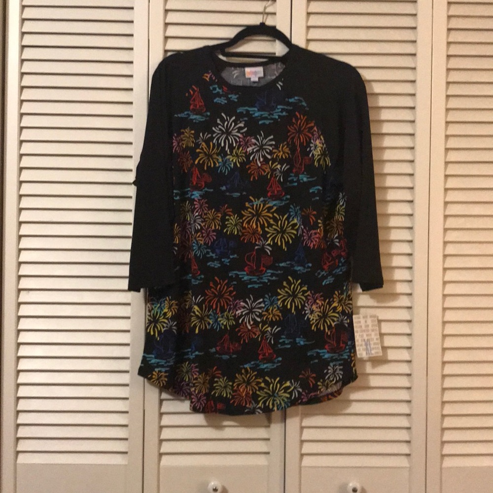 4th of July Firework Baseball Tee, Randy XL, BNWT